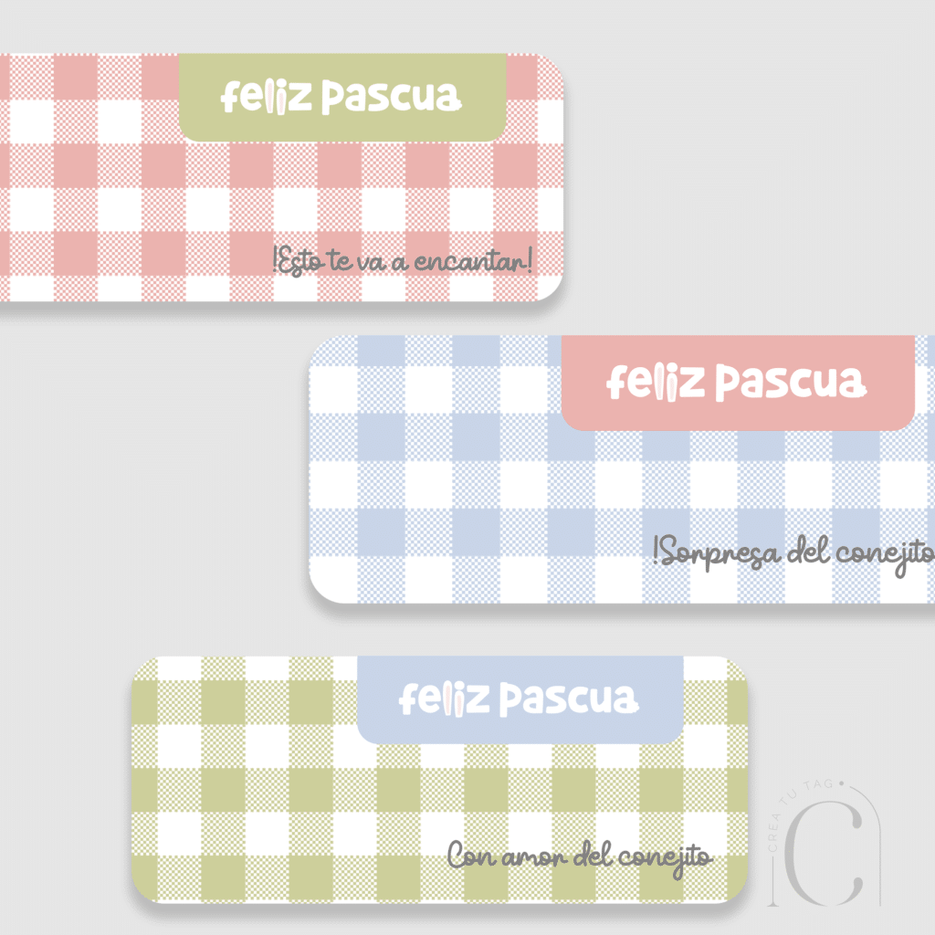 Stickers cierre de caja easter cake