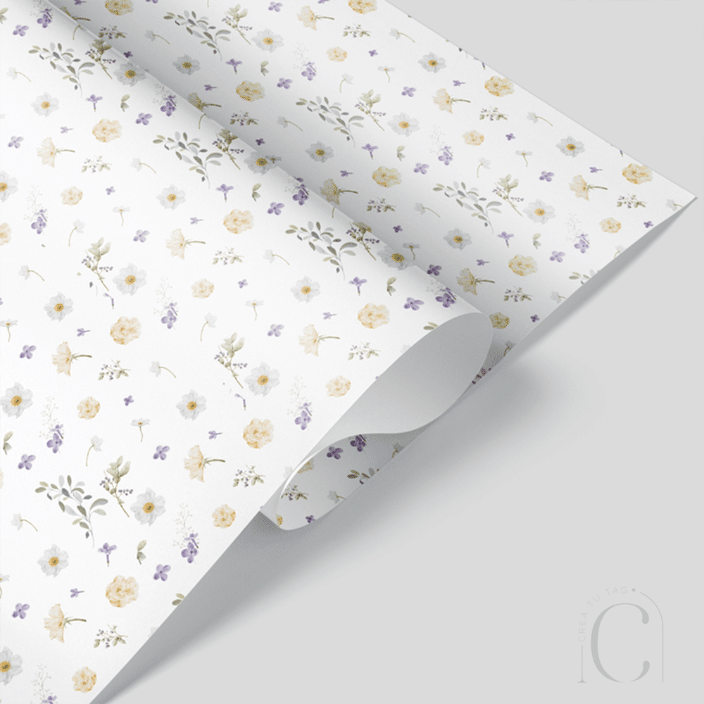Papel envolvente flowery easter