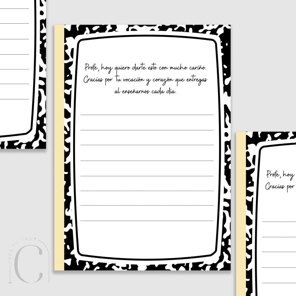  Tarjeta día del profe