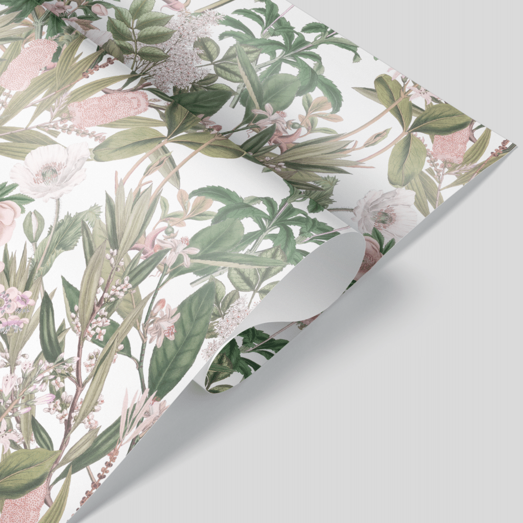 Papel envolvente botanical flowers