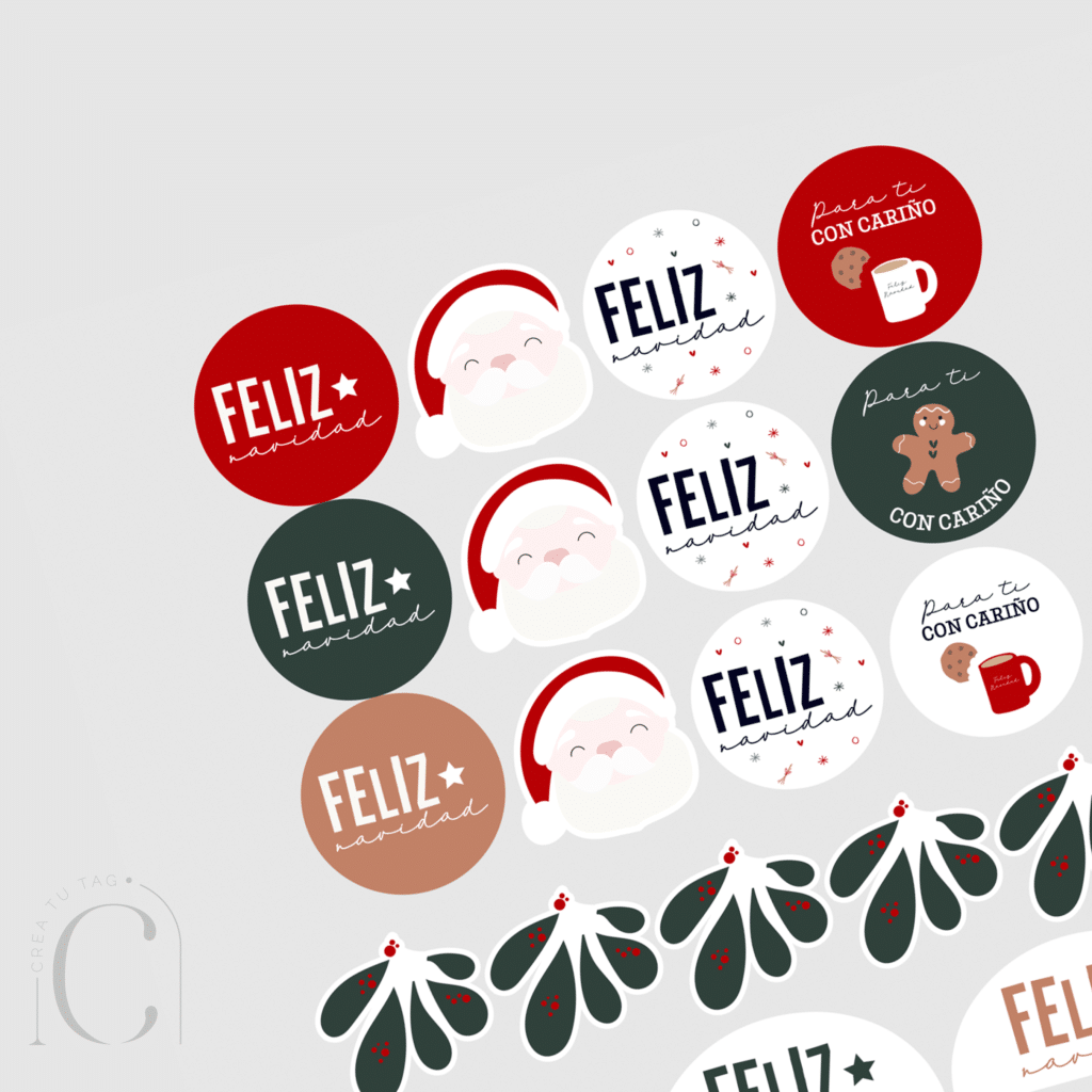 Set stickers christmas