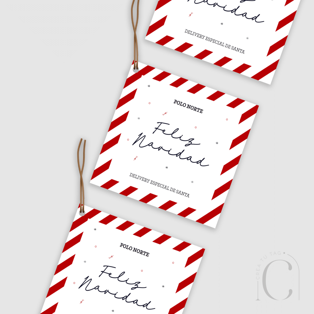 Tag cuadrado christmas