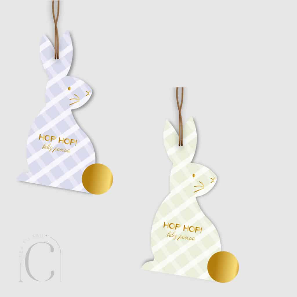 Tag conejo foil