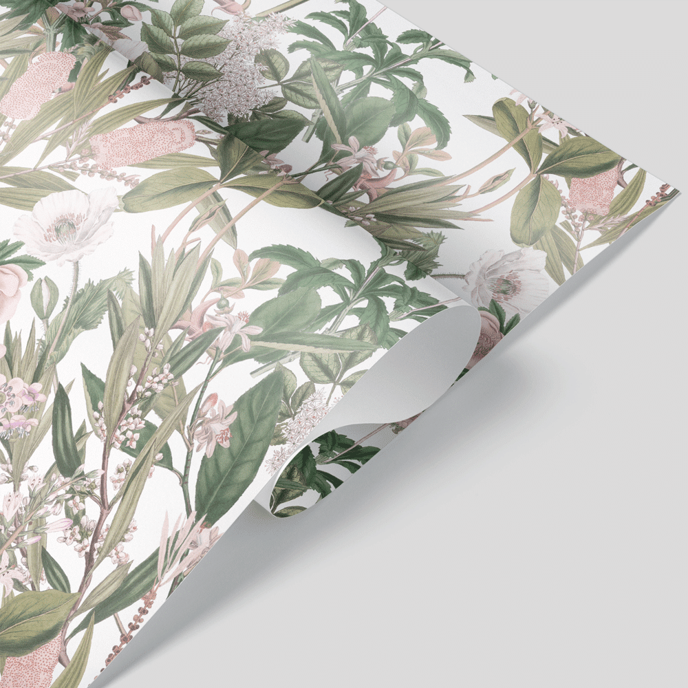 Papel envolvente botanical flowers