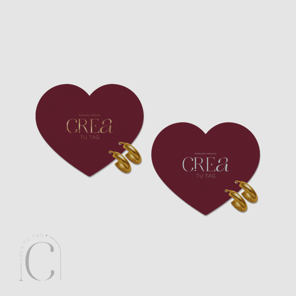 Tag bisutería corazón