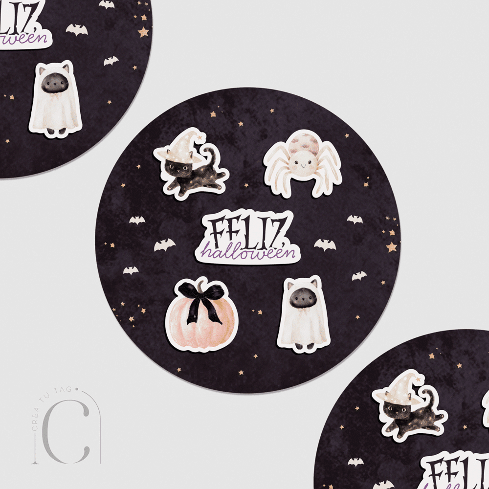 Lámina de stickers Cute & Spooky