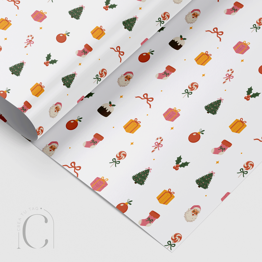 Papel envolvente vintage