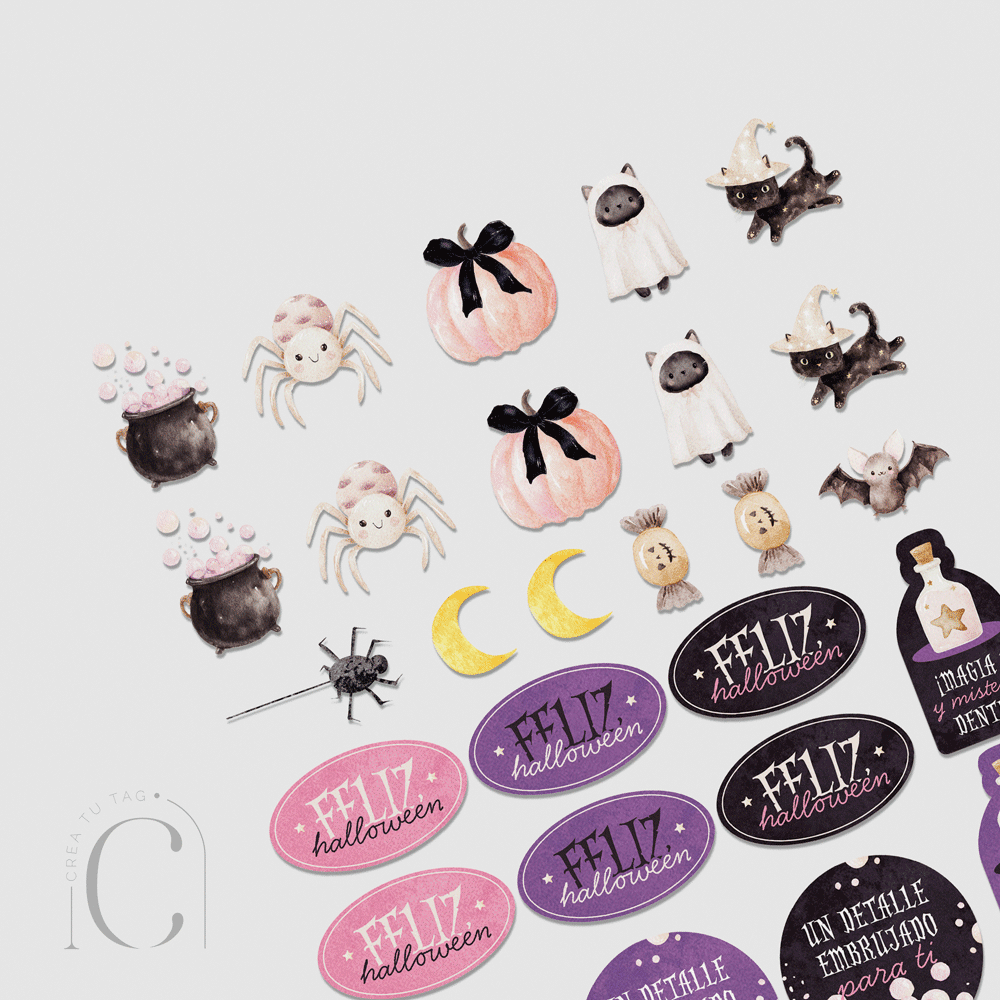 Set stickers Cute & Spooky