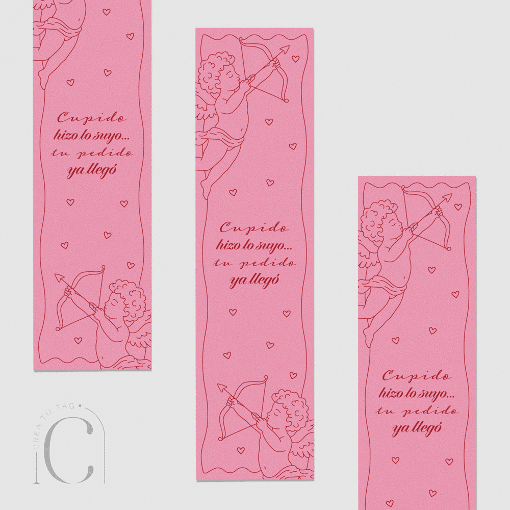 Cierre de caja adhesivo cupid