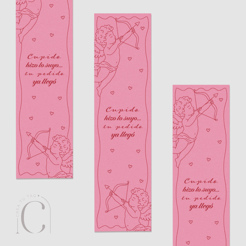 Cierre de caja adhesivo cupid