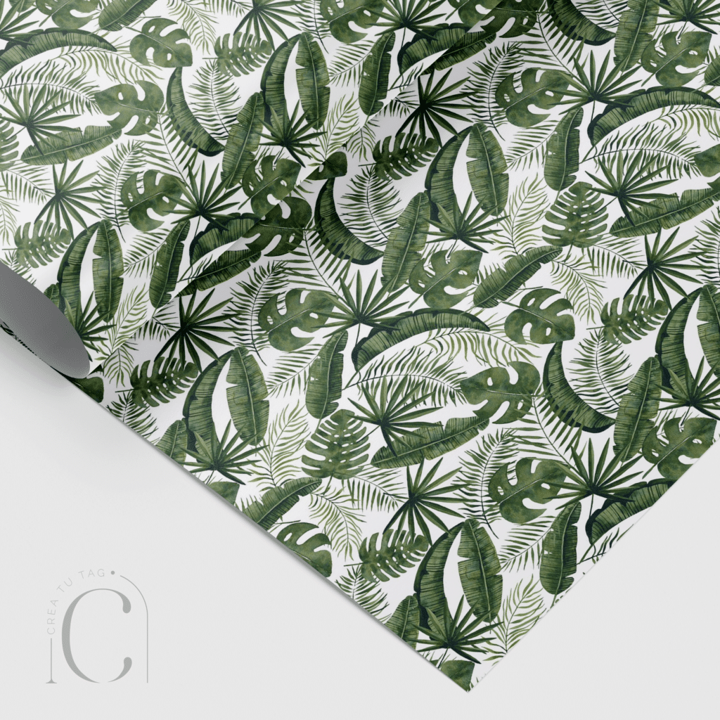 Papel envolvente botánica