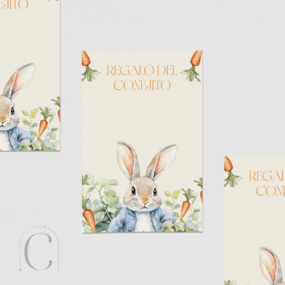 Cookie card Peter rabbit
