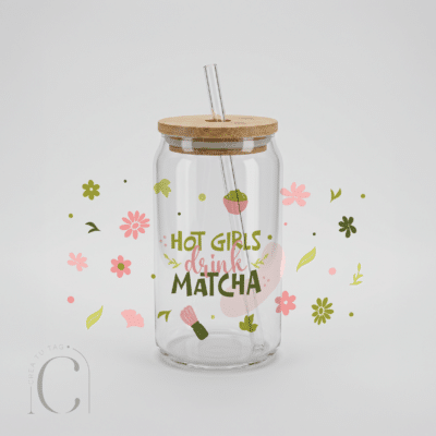 Vaso de Vidrio Matcha Drink