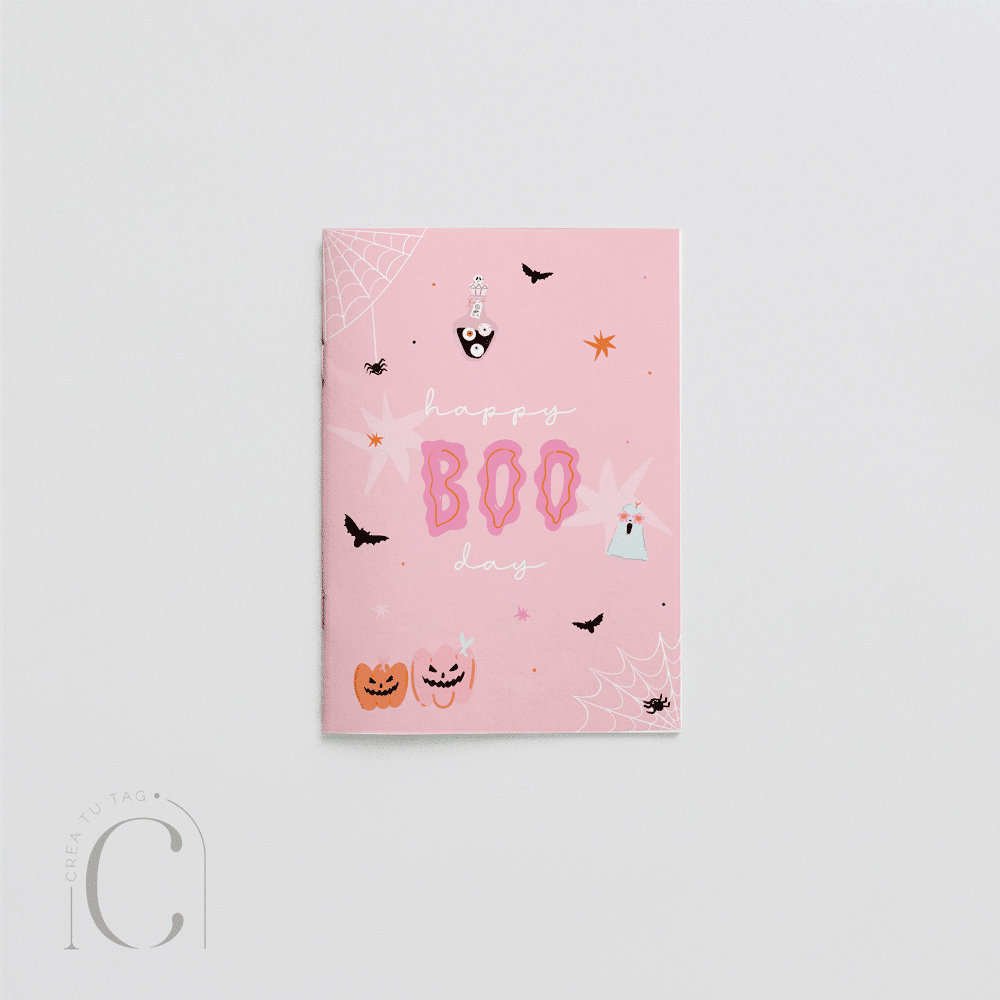 Libro para colorear Halloween pink
