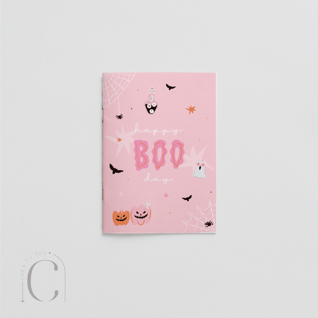 Libro para colorear Halloween pink