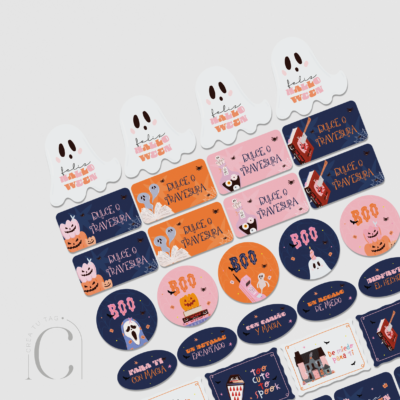 Set stickers halloween