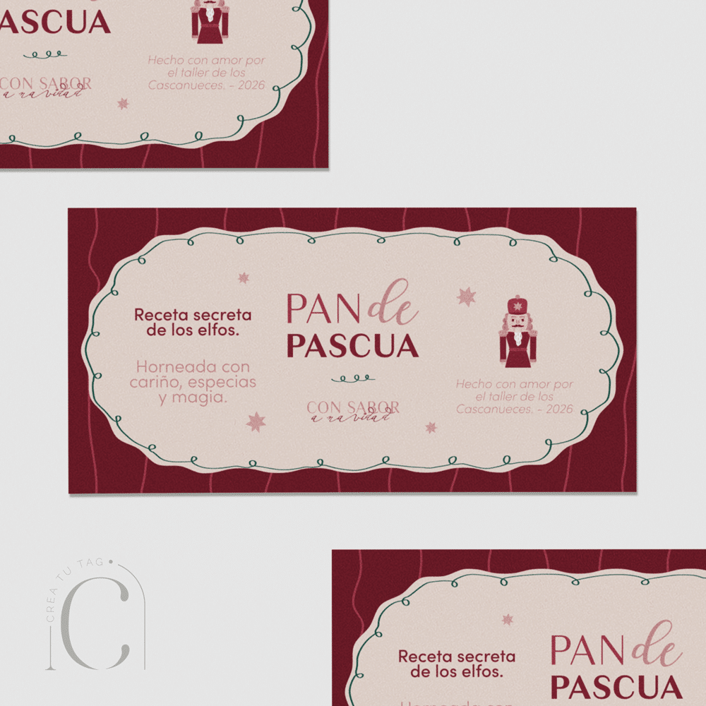 Adhesivo pan de pascua
